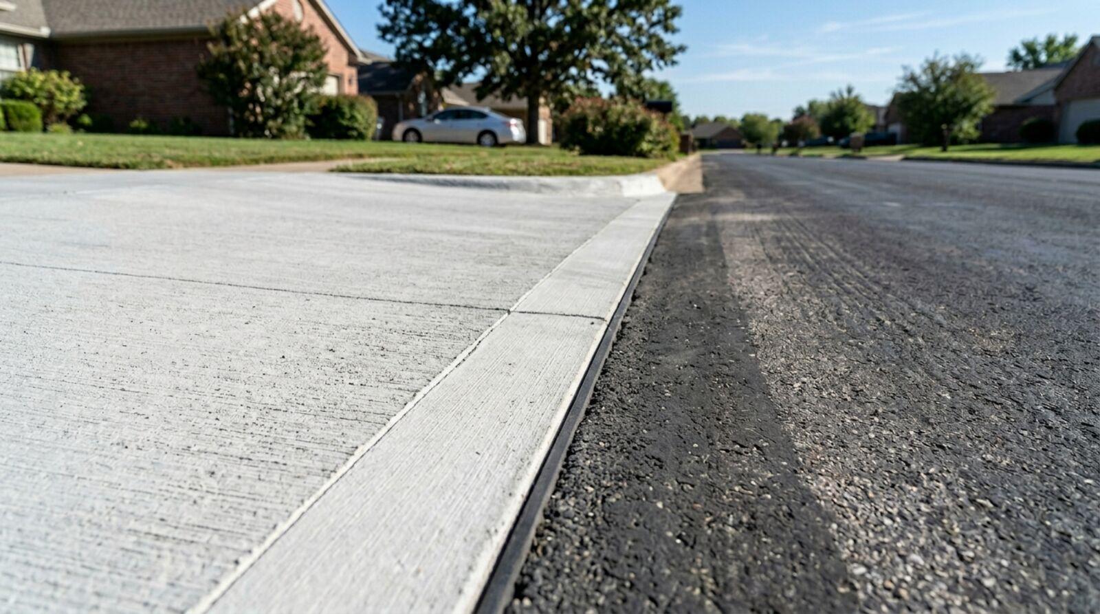 Driveway width and apron planning example