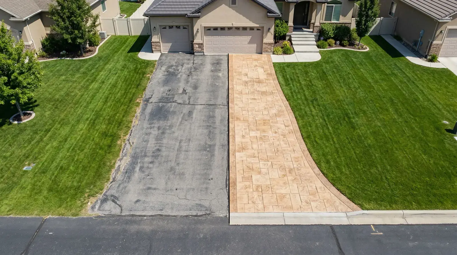 Driveway material planning comparison