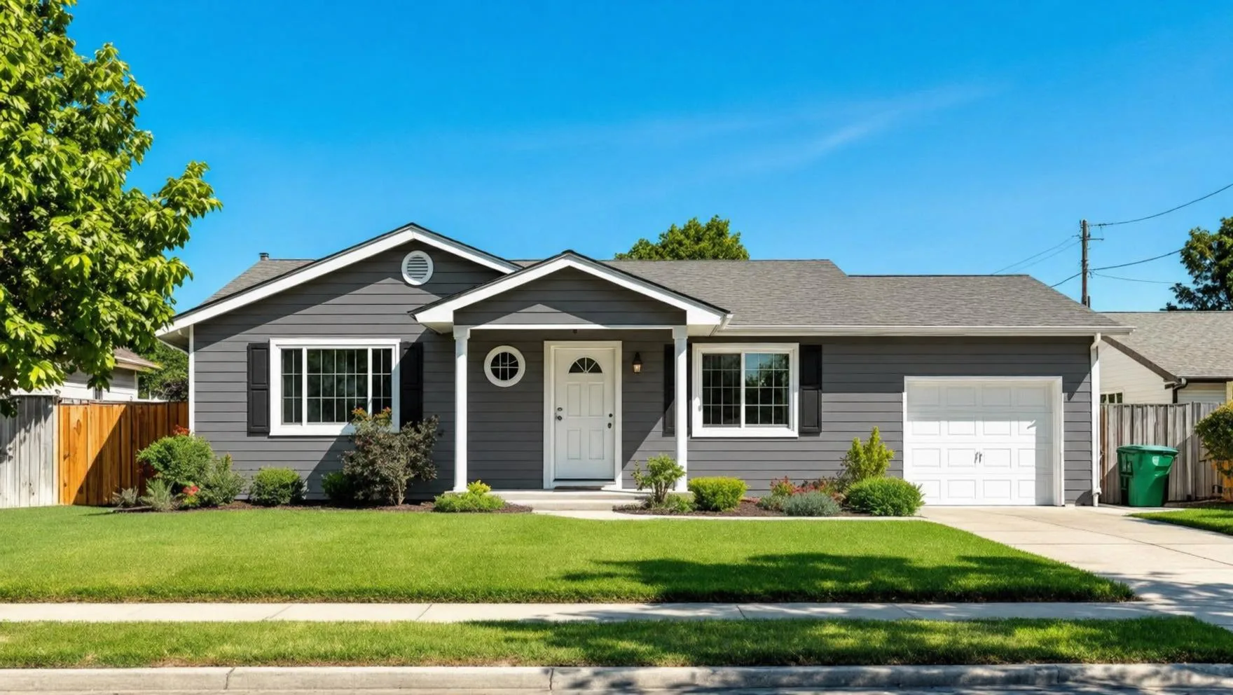 Modern Gray home exterior render